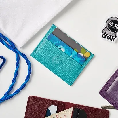 Картхолдер голубой