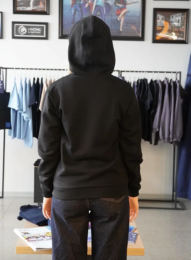 Толстовка с капюшоном черная