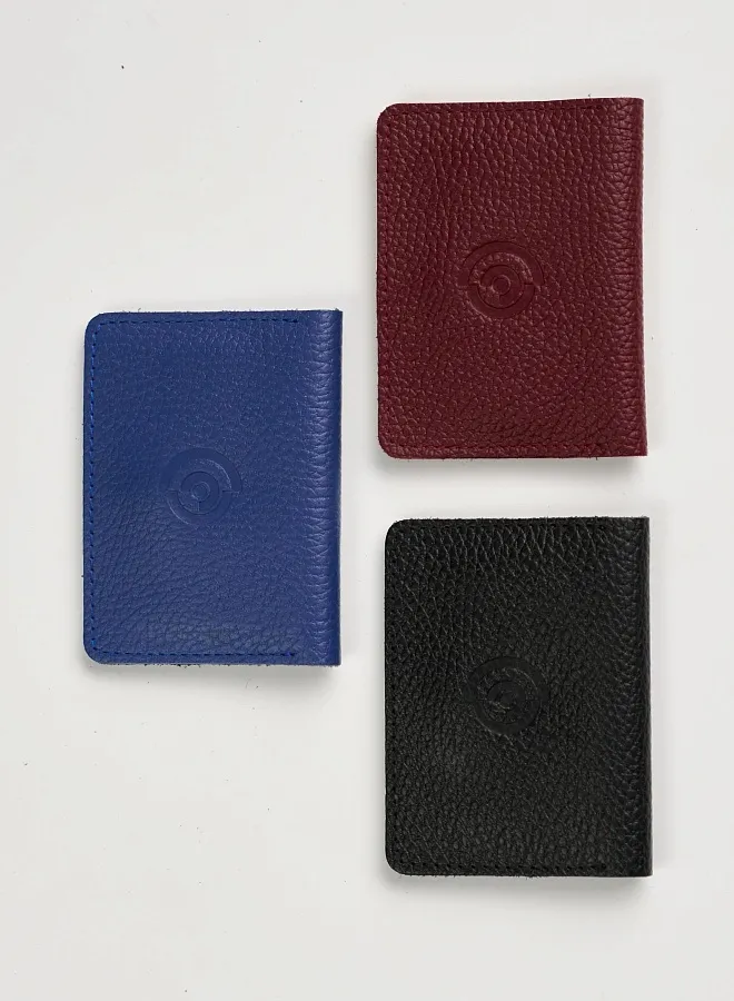 Картхолдер на кнопке синий