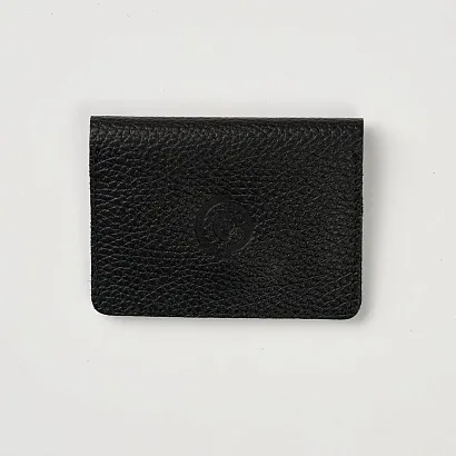 Картхолдер на кнопке черный