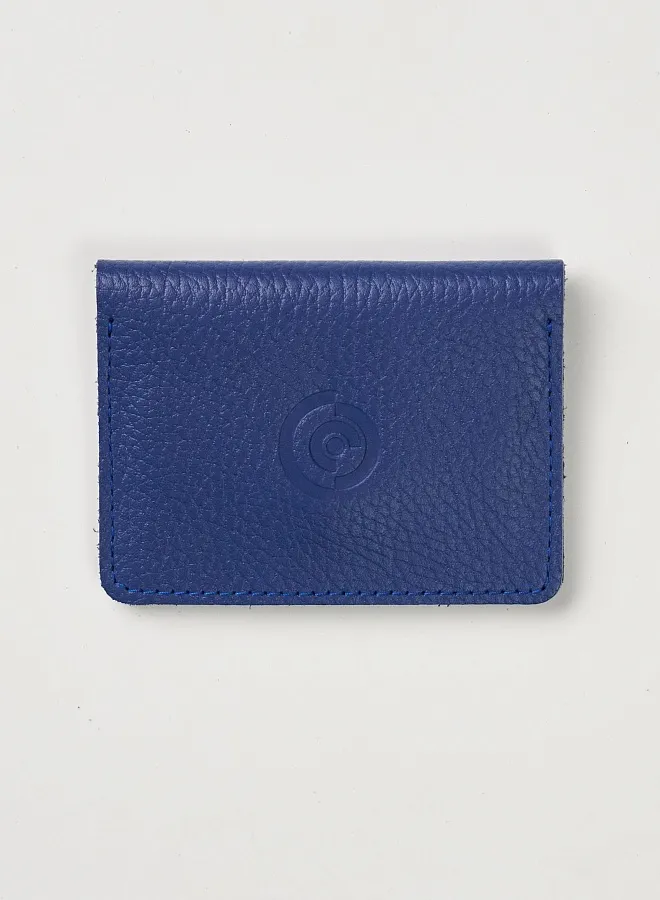 Картхолдер на кнопке синий