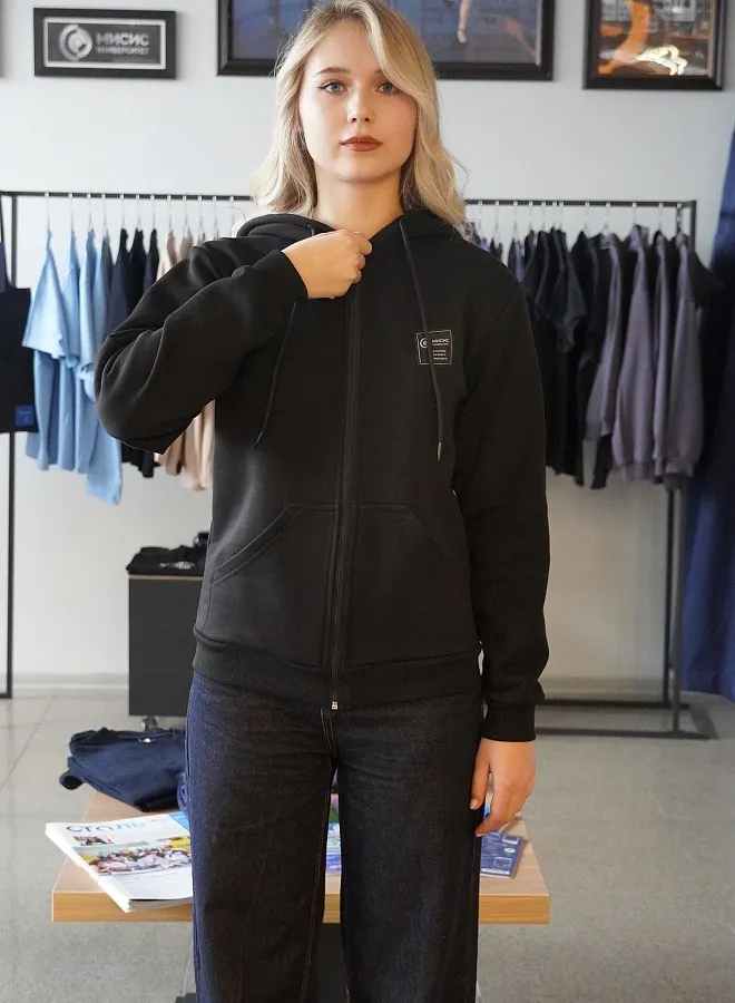 Толстовка с капюшоном черная